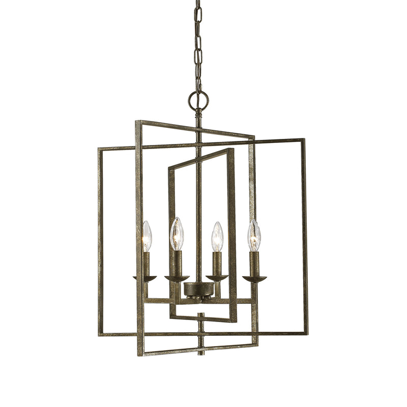Millennium 3231-AS Four Light Pendant, Antique Silver Finish - LightingWellCo