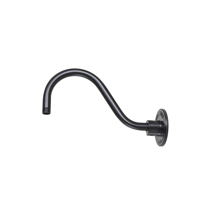 Millennium RGN15-ASB Goose Neck, Aluminum Satin Black Finish-LightingWellCo