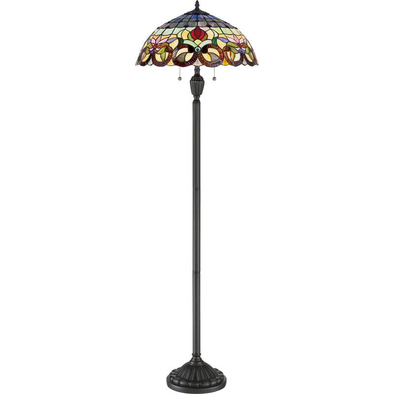 Quoizel TF3180FVB Two Light Floor Lamp, Vintage Bronze Finish - LightingWellCo