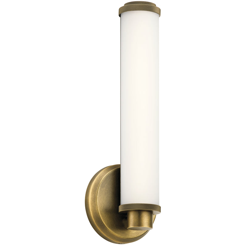 Kichler 45686NBRLED LED Wall Sconce, Natural Brass Finish - LightingWellCo