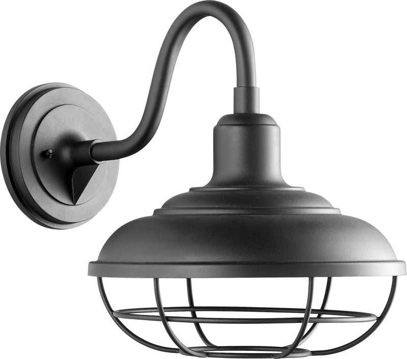 Quorum 7118-69 One Light Outdoor Lantern, Black Finish - LightingWellCo