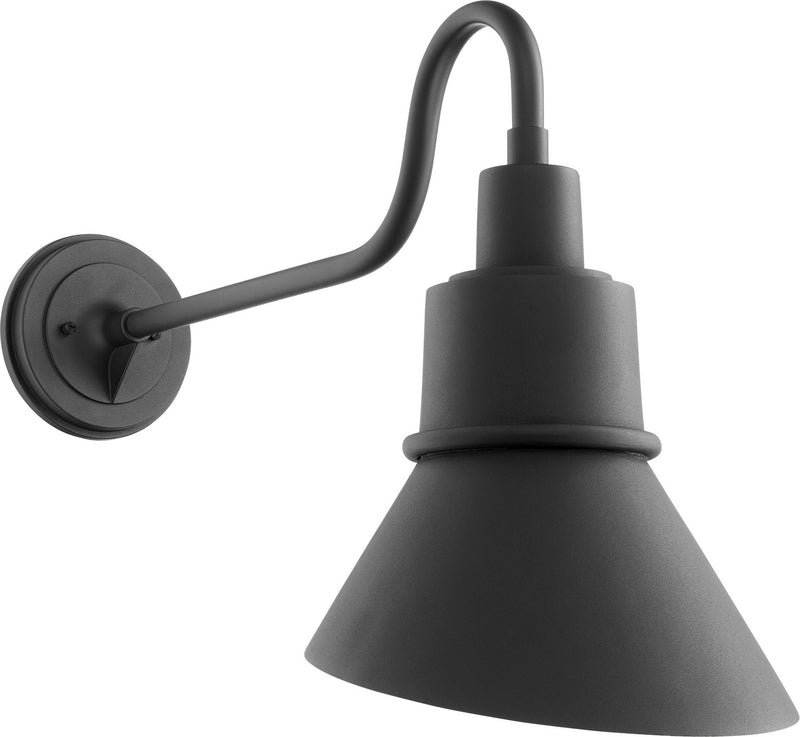 Quorum 731-69 One Light Outdoor Lantern, Black Finish - LightingWellCo