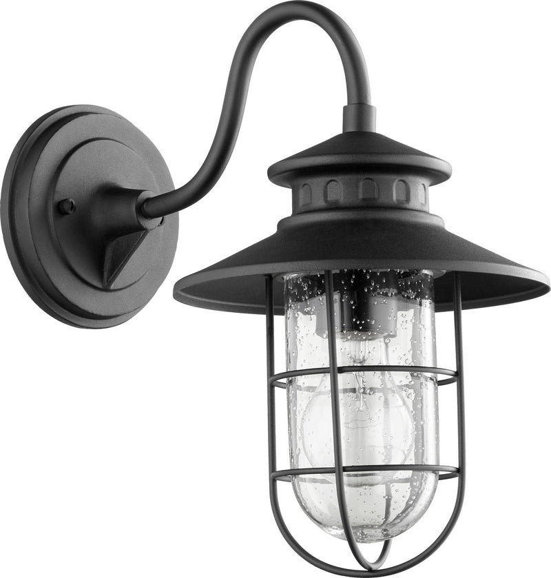 Quorum 7696-69 One Light Outdoor Lantern, Black Finish - LightingWellCo