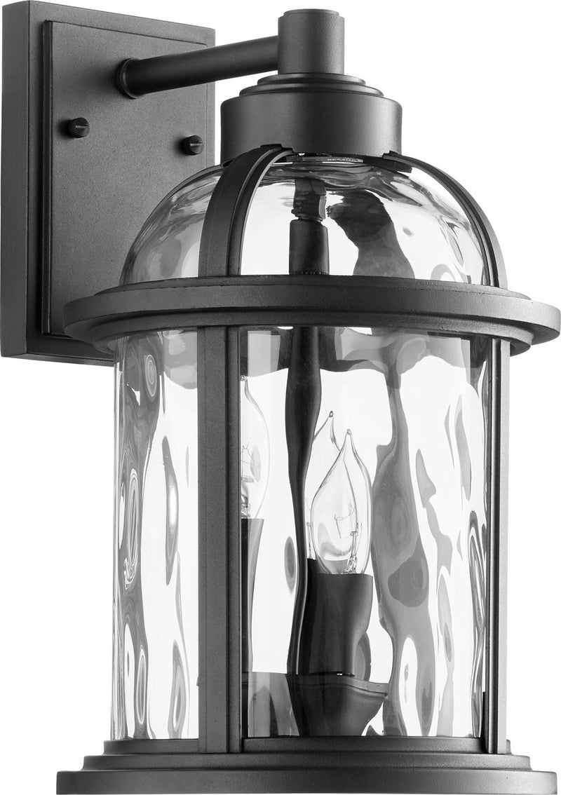 Quorum 7760-3-69 Three Light Outdoor Lantern, Black Finish - LightingWellCo