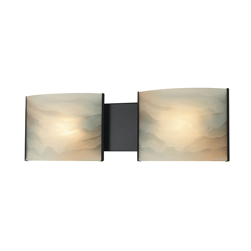ELK Home BV712-HM-45 Two Light Vanity, Oil Rubbed Bronze Finish-LightingWellCo