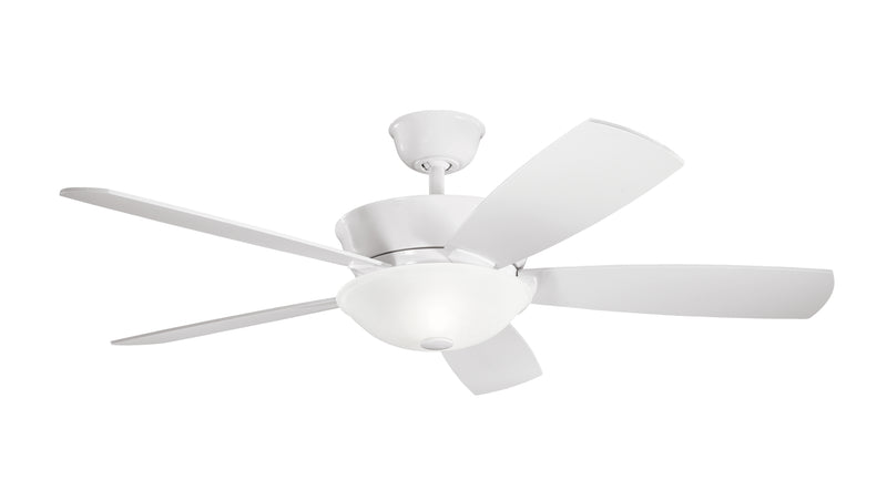Kichler 300251WH 54``Ceiling Fan, White Finish - LightingWellCo