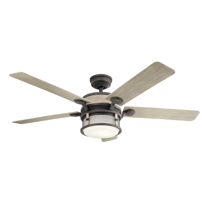 Kichler 310170WZC 60``Ceiling Fan, Weathered Zinc Finish - LightingWellCo