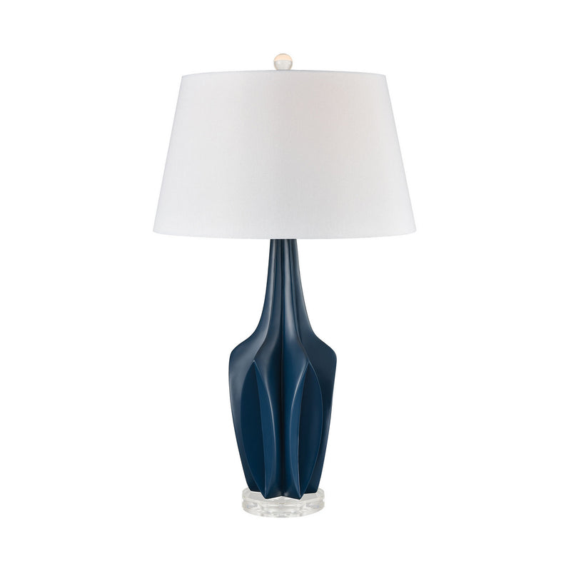 ELK Home D3584 One Light Table Lamp, Navy Finish-LightingWellCo