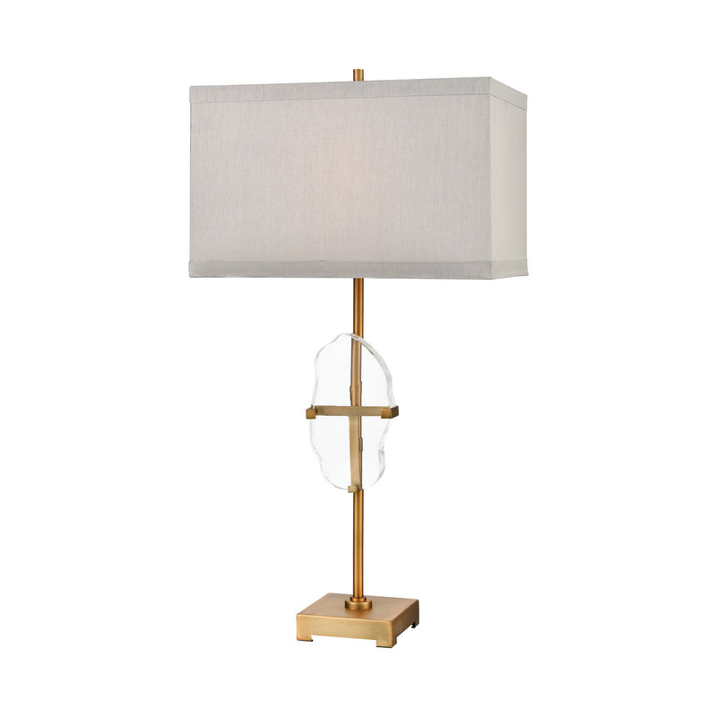 ELK Home D3645 One Light Table Lamp, Cafe Bronze, Clear Crystal, Clear Crystal Finish - At LightingWellCo