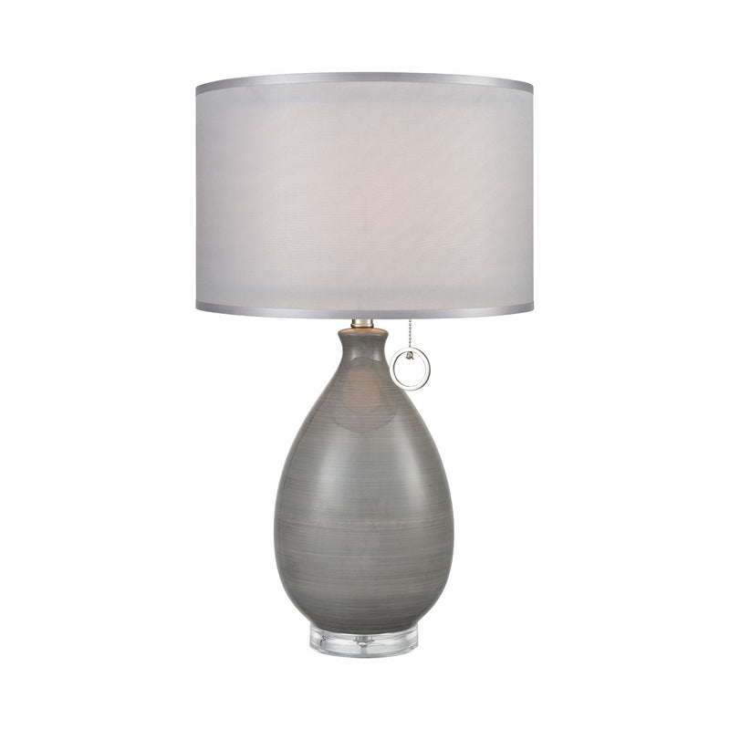 ELK Home D3792 One Light Table Lamp, Gray Finish-LightingWellCo