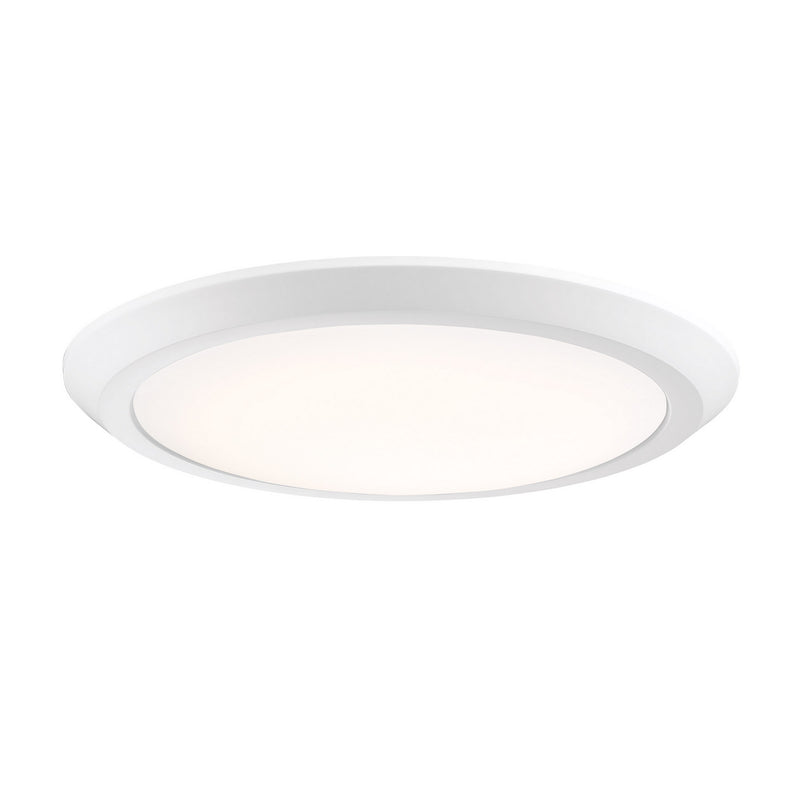 Quoizel VRG1616W Flush Mount, White Lustre Finish - LightingWellCo