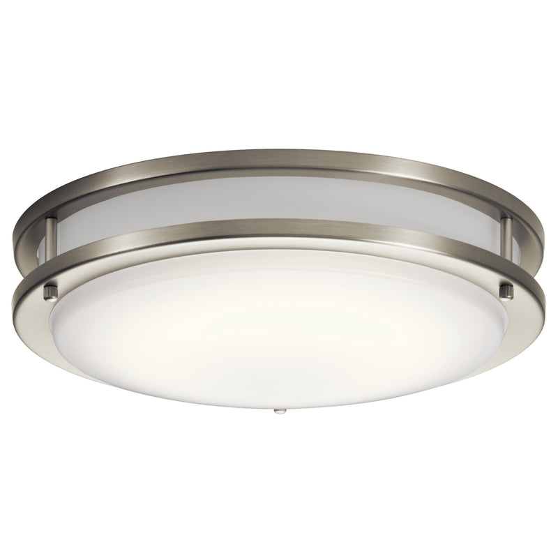 Kichler 10769NILED LED Flush Mount, Brushed Nickel Finish - LightingWellCo