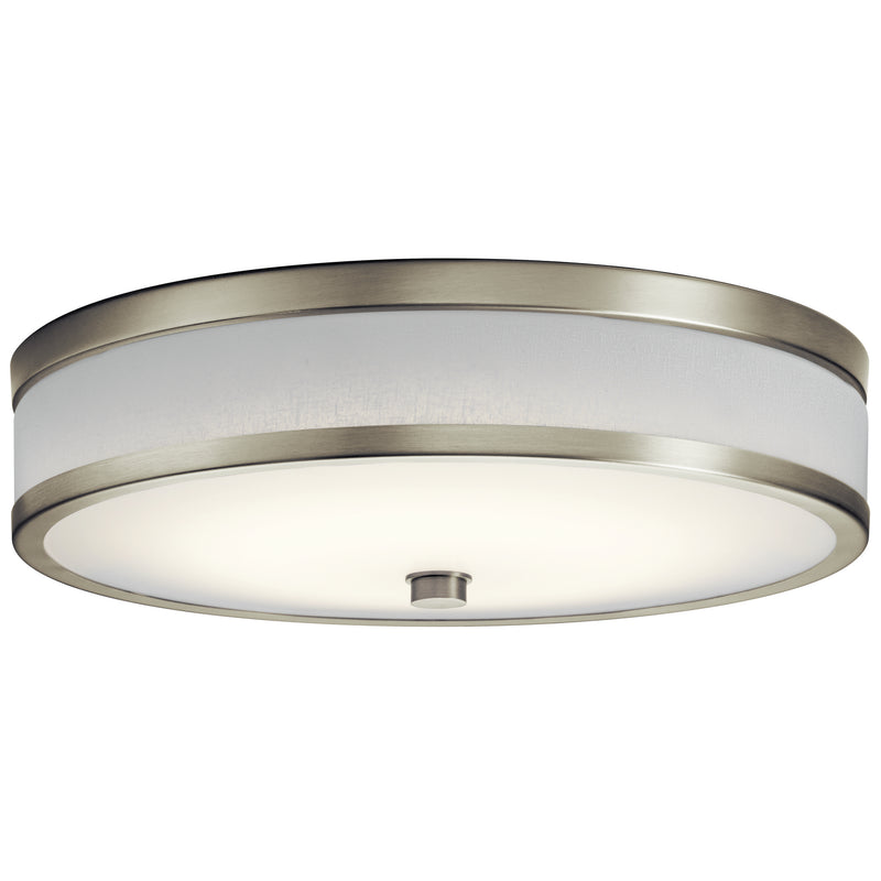 Kichler 11303NILED LED Flush Mount, Brushed Nickel Finish - LightingWellCo