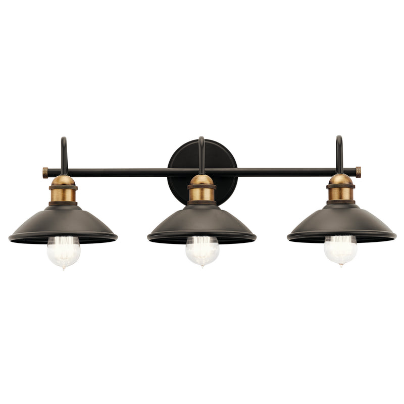 Kichler 45945OZ Three Light Bath, Olde Bronze Finish - LightingWellCo