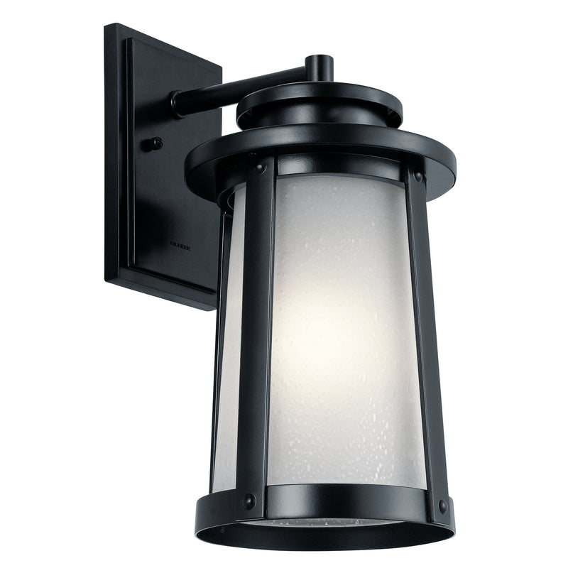 Kichler 49918BK One Light Outdoor Wall Mount, Black Finish - LightingWellCo