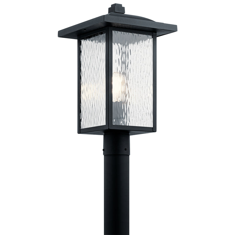 Kichler 49927BKT One Light Outdoor Post Mount, Textured Black Finish - LightingWellCo