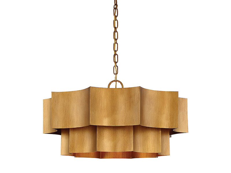 Savoy House Shelby 7-101-6-54 Six Light Pendant, Gold Patina Finish - LightingWellCo