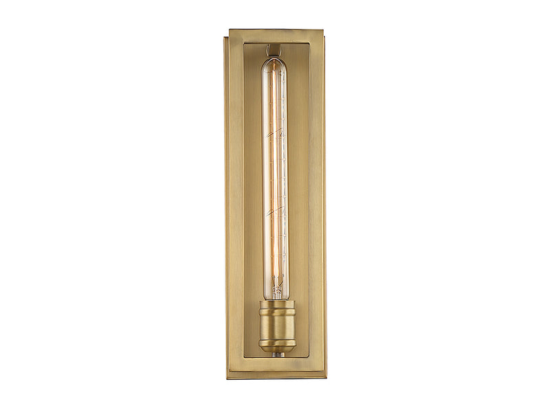 Savoy House Clifton 9-900-1-322 One Light Wall Sconce, Warm Brass Finish - LightingWellCo