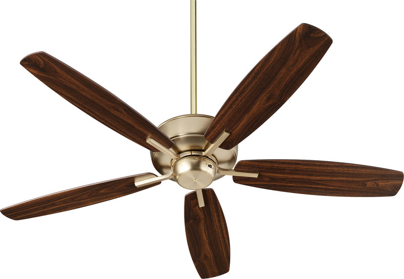 Quorum 7052-80 52``Ceiling Fan, Aged Brass Finish - LightingWellCo