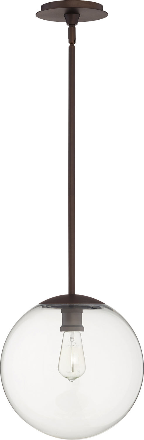 Quorum 80-12-86 One Light Pendant, Oiled Bronze Finish - LightingWellCo