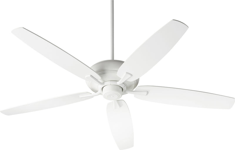 Quorum 90565-8 56``Ceiling Fan, Studio White Finish - LightingWellCo