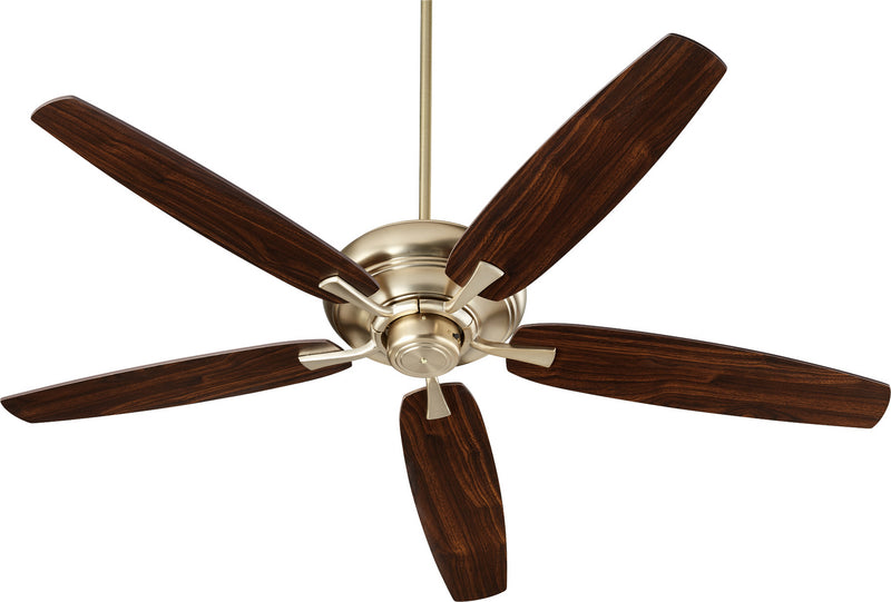 Quorum 90565-80 56``Ceiling Fan, Aged Brass Finish - LightingWellCo