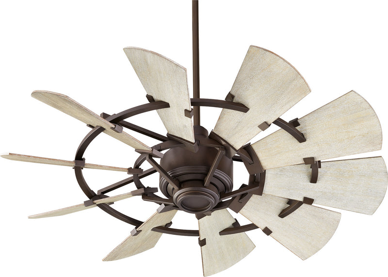 Quorum 94410-86 44``Ceiling Fan, Oiled Bronze Finish - LightingWellCo