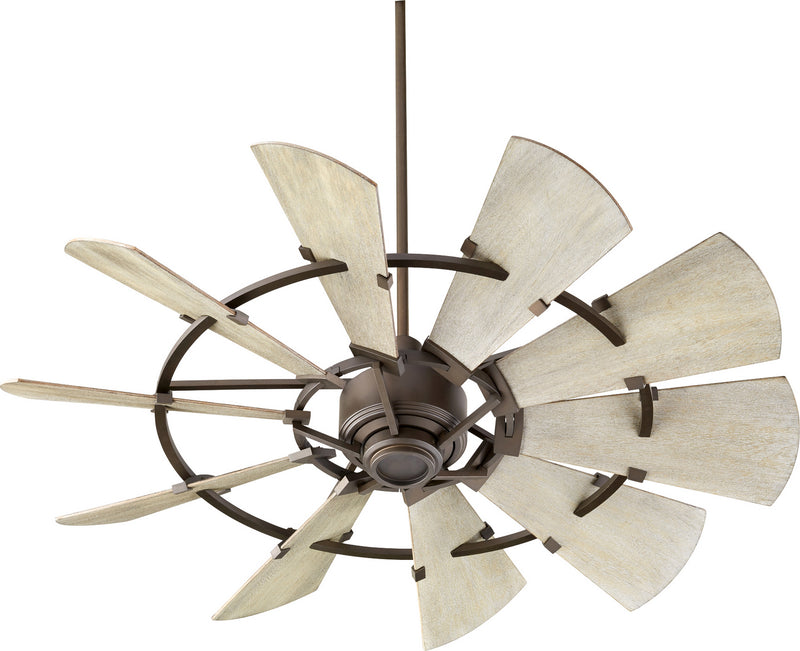 Quorum 95210-86 52``Ceiling Fan, Oiled Bronze Finish - LightingWellCo