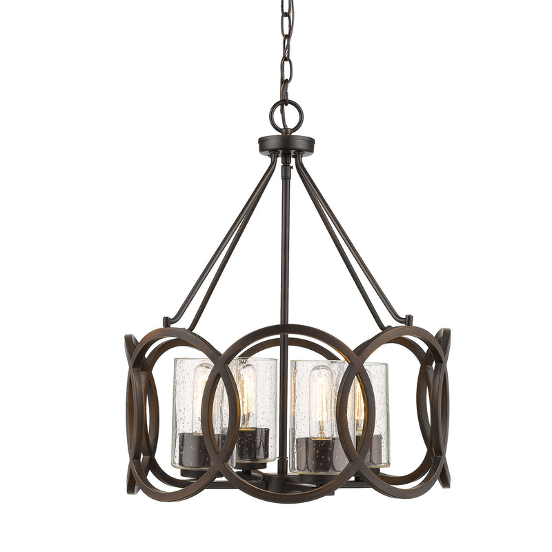 Millennium 2354-RBZ Four Light Chandelier, Rubbed Bronze Finish - LightingWellCo