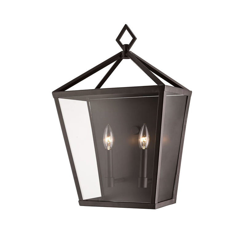 Millennium 2532-PBZ Two Light Outdoor Wall Bracket, Powder Coat Bronze Finish - LightingWellCo
