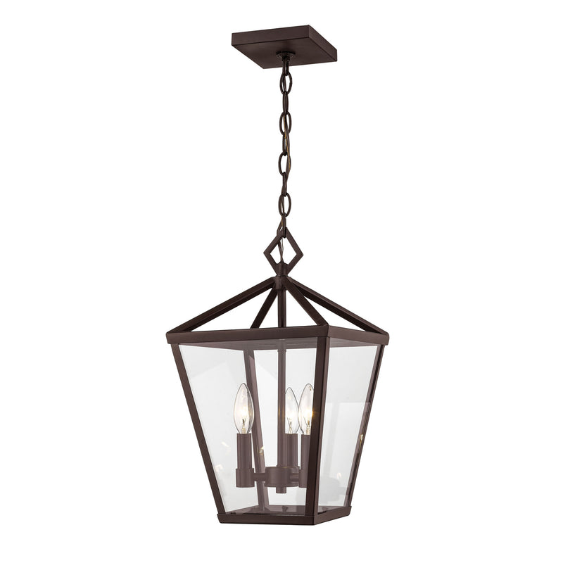 Millennium 2534-PBZ Four Light Outdoor Hanging Lantern, Powder Coat Bronze Finish - LightingWellCo