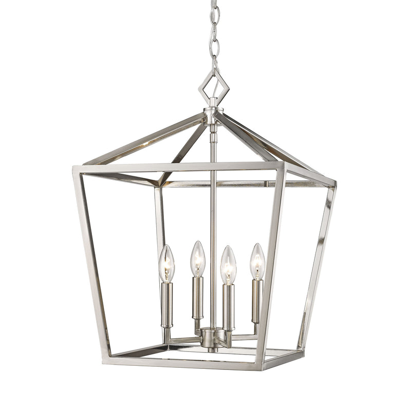 Millennium 3244-SN Four Light Pendant, Satin Nickel Finish - LightingWellCo
