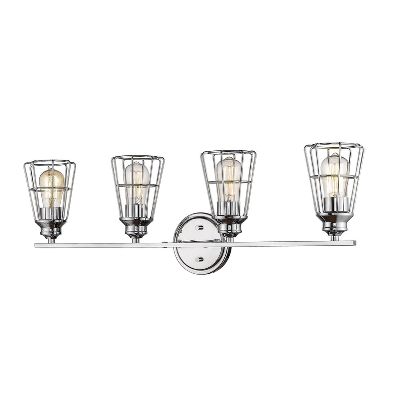 Millennium 3384-CH Four Light Vanity, Chrome Finish - LightingWellCo