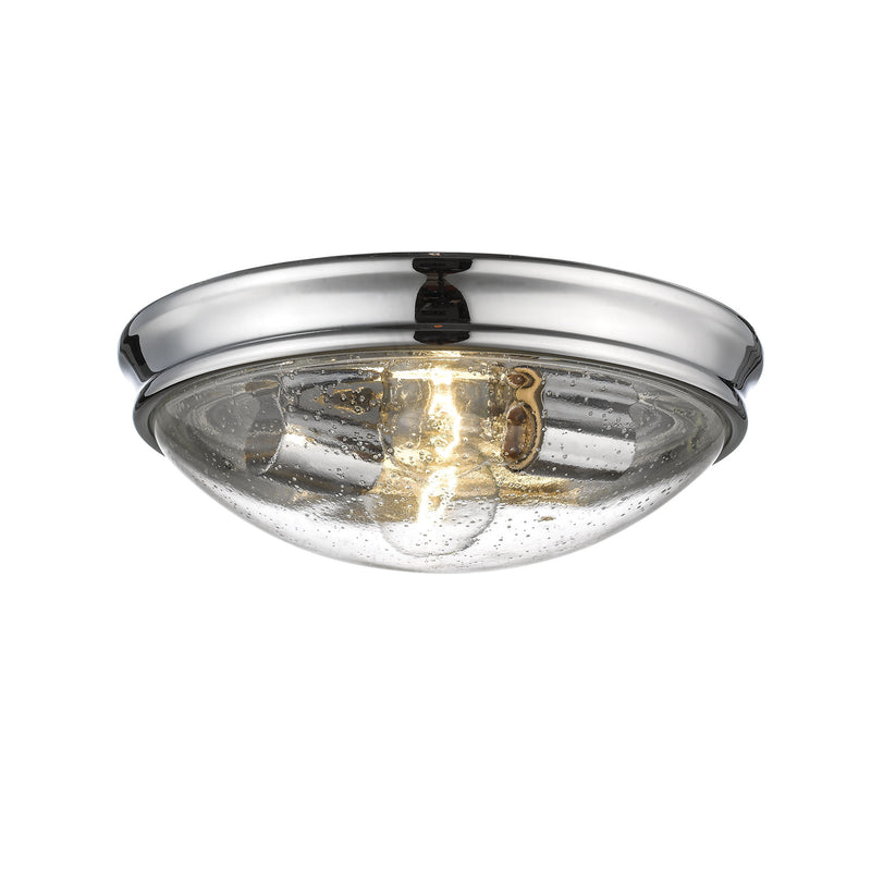 Millennium 5228-CH Two Light Flushmount, Chrome Finish - LightingWellCo