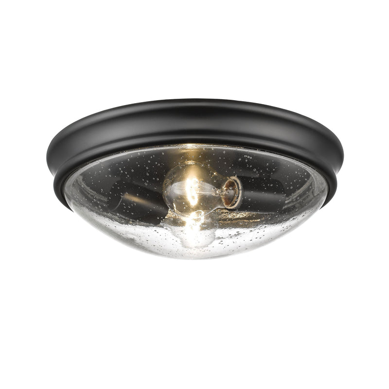 Millennium 5228-MB Two Light Flushmount, Matte Black Finish - LightingWellCo