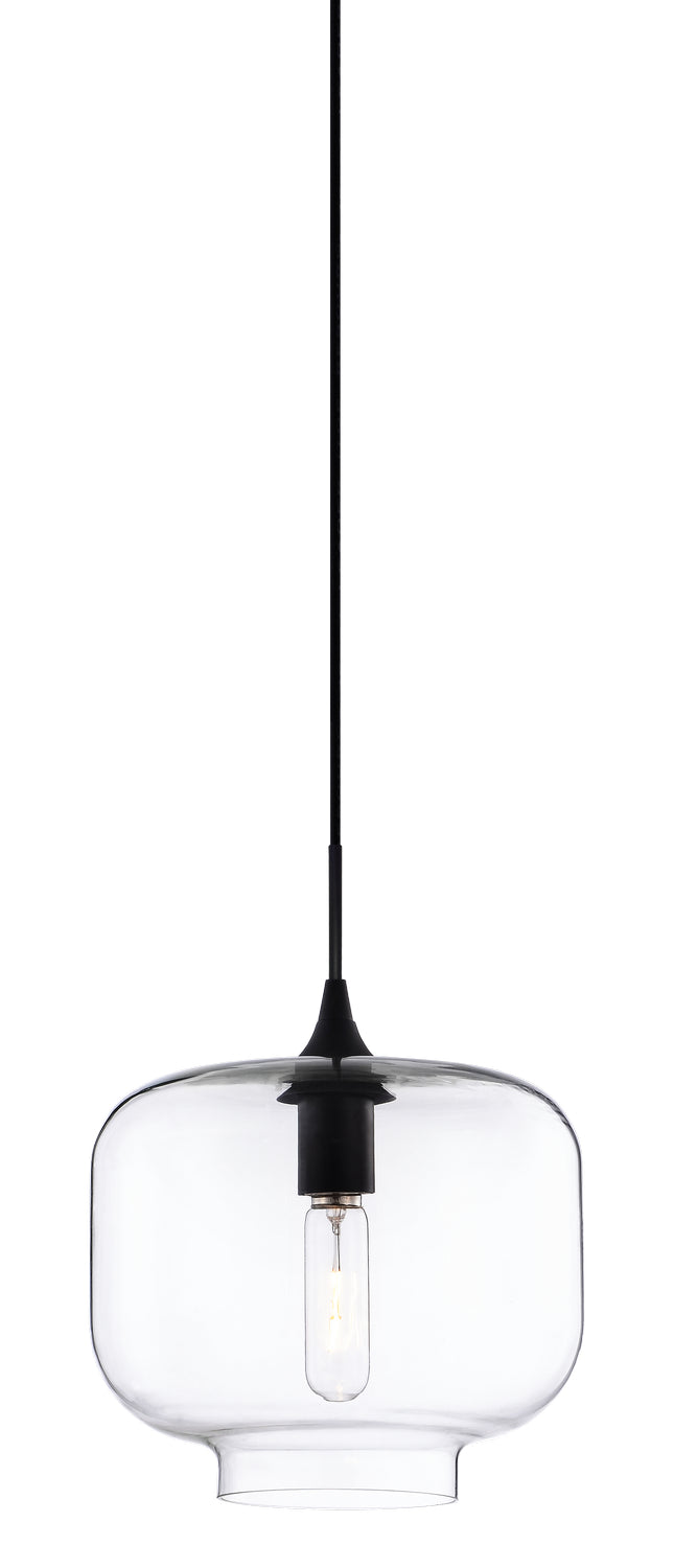 Matteo Lighting C41407CL One Light Pendant, Clear Finish - LightingWellCo