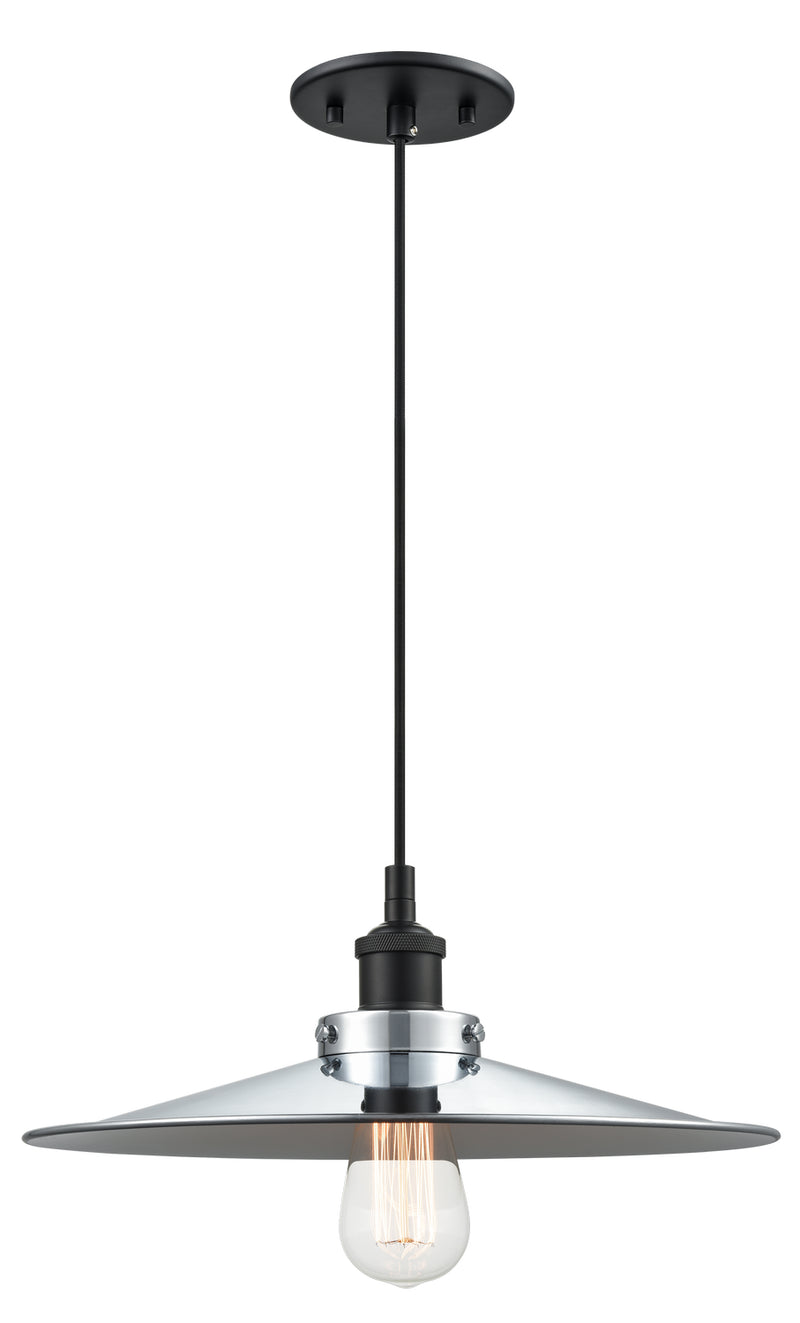 Matteo Lighting C46113BKCH One Light Pendant, Black Finish - LightingWellCo