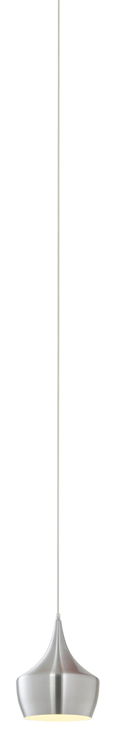 Matteo Lighting C48702BN One Light Pendant, Brushed Nickel Finish - LightingWellCo