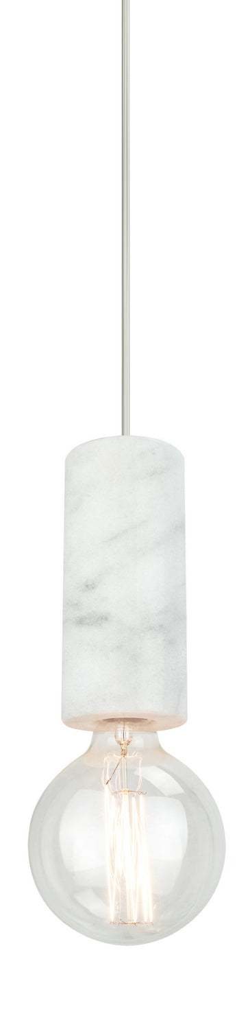 Matteo Lighting C56601WH One Light Pendant, Marble(White) Finish - LightingWellCo