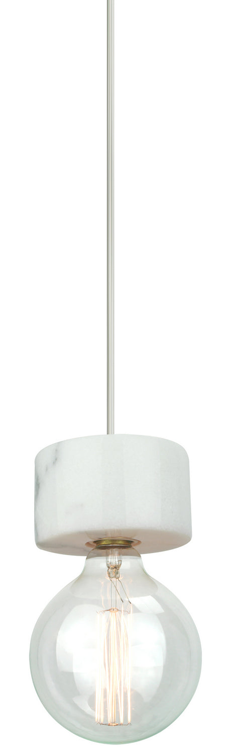 Matteo Lighting C56602WH One Light Pendant, Marble (White) Finish - LightingWellCo