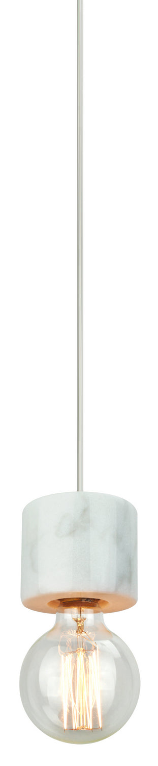 Matteo Lighting C56603WH One Light Pendant, Marble (White) Finish - LightingWellCo