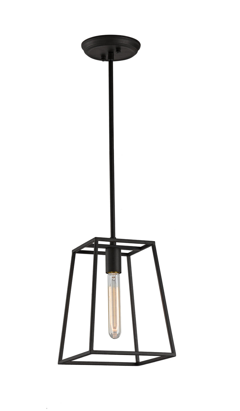 Matteo Lighting C57001RB One Light Pendant, Rusty Black Finish - LightingWellCo