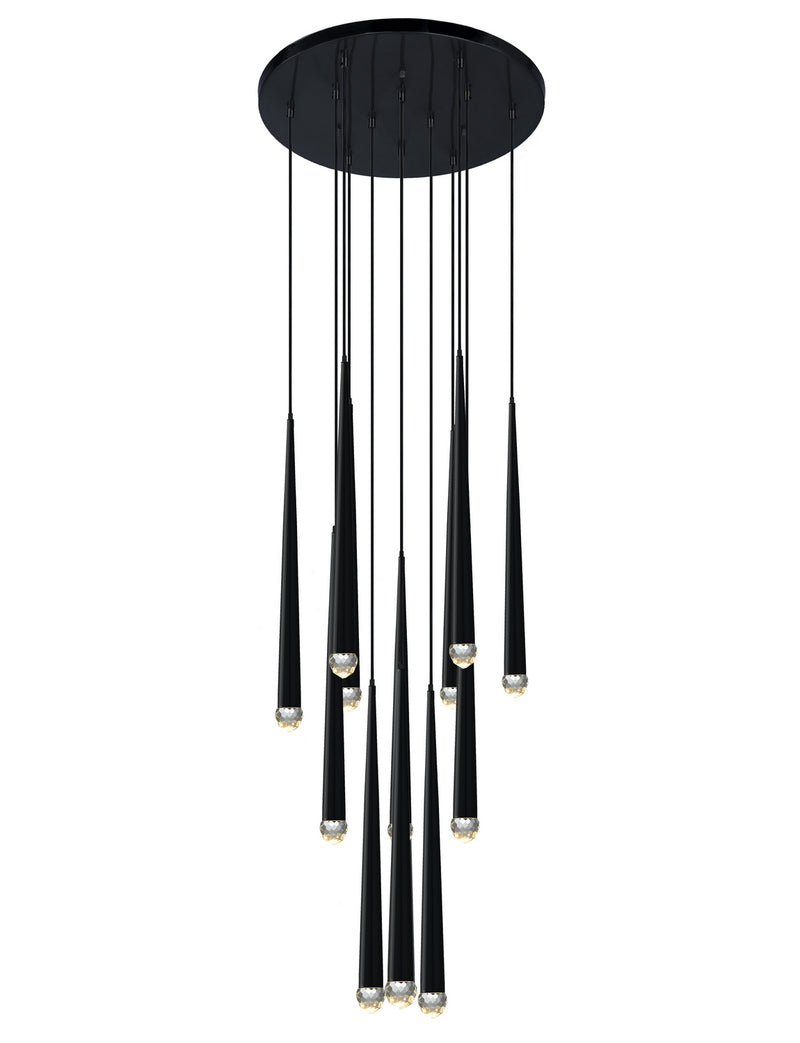 Matteo Lighting C62712MB LED Pendant, Matte Black Finish - LightingWellCo