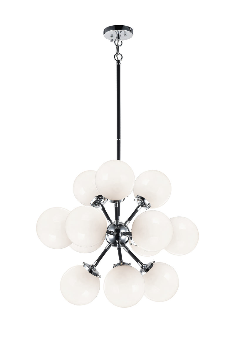 Matteo Lighting C62812CHOP 12 Light Chandelier, Chrome Finish - LightingWellCo