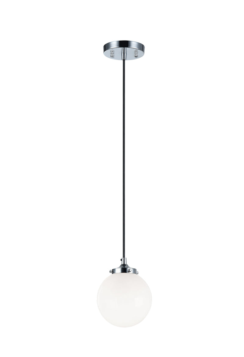 Matteo Lighting C63001CHOP One Light Pendant, Chrome Finish - LightingWellCo