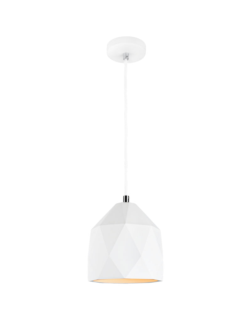 Matteo Lighting C69001PL One Light Pendant, Plaster Finish - LightingWellCo