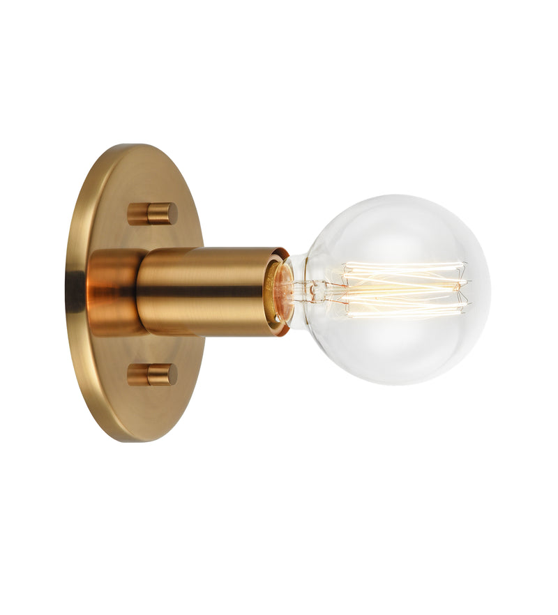 Matteo Lighting W54911AG One Light Wall Sconce, Aged Gold Brass Finish - LightingWellCo