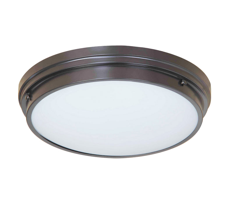 Matteo Lighting X46302BZ Two Light Flush Mount, Bronze Finish - LightingWellCo