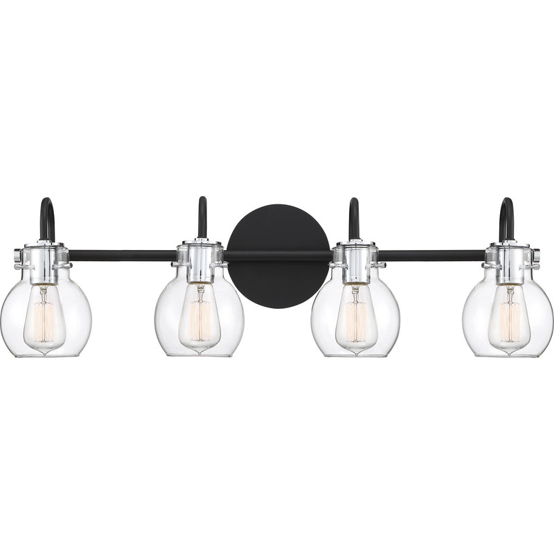 Quoizel ANW8604EK Four Light Bath Fixture, Earth Black Finish - LightingWellCo