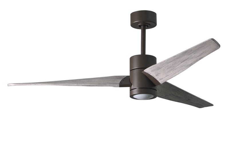 Matthews Fan Company Super Janet SJ-TB-BW-60 60``Ceiling Fan, Textured Bronze Finish - LightingWellCo